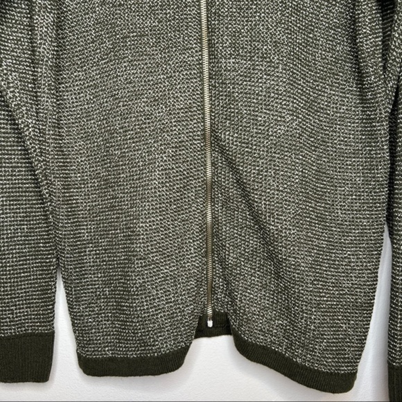 Gianetti Mens Long Sleeve Green Zip Up Italian Wool Blend Jacket Size Large - Picture 4 of 9